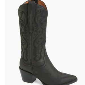 Jeffery Campbell Dagget Western Boot in Black-sz10